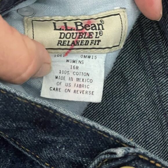 Women's L.L. Bean Double L Relaxed Fit Jeans sz. 16R #AD - Picture 4 of 8